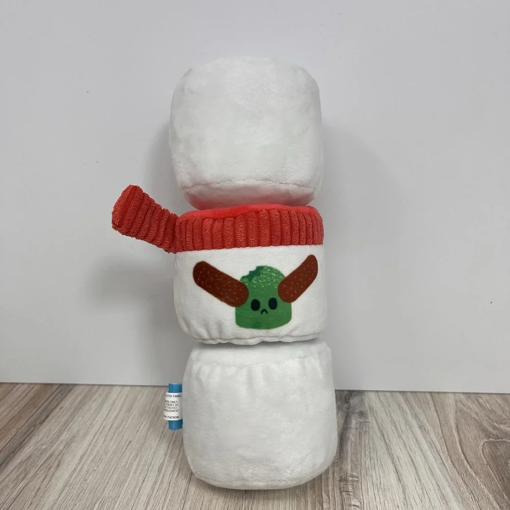 BarkBox Holiday Dog Toy Lot 6 Plush Snowman Peppermint Cocoa Cupcake Christmas
